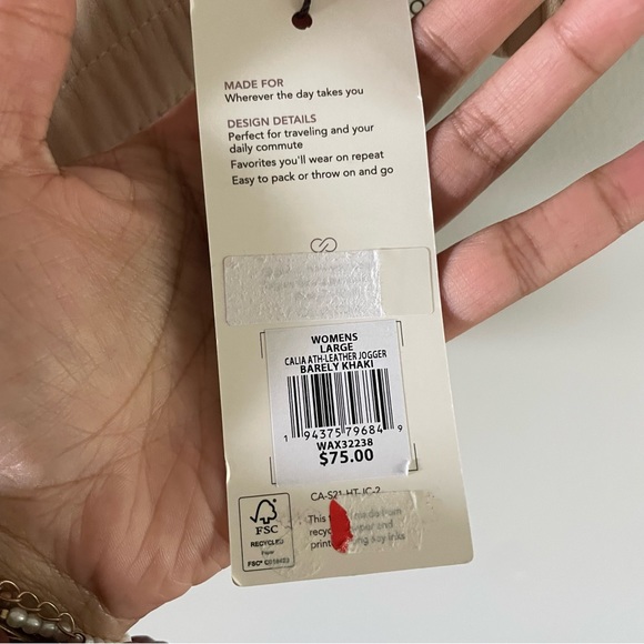 CALIA Women's Ath-Leather Jogger Pants - Picture 8 of 10